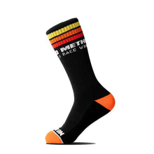Cargar imagen en el visor de la galería, Method Classic Stripes Logo Performance Socks - Black