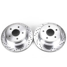 Cargar imagen en el visor de la galería, Power Stop 97-05 Chevrolet Blazer Rear Evolution Drilled &amp; Slotted Rotors - Pair