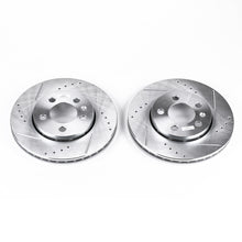 Cargar imagen en el visor de la galería, Power Stop 00-06 Audi TT Quattro Rear Evolution Drilled &amp; Slotted Rotors - Pair