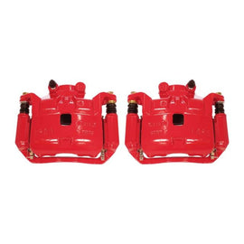 Power Stop 12-18 Nissan Versa Front Red Calipers w/Brackets - Pair