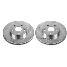 Cargar imagen en el visor de la galería, Power Stop 11-17 Lexus CT200h Front Evolution Drilled &amp; Slotted Rotors - Pair