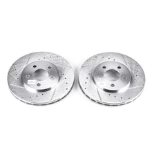 Cargar imagen en el visor de la galería, Power Stop 95-00 Chrysler Cirrus Front Evolution Drilled &amp; Slotted Rotors - Pair