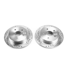 Cargar imagen en el visor de la galería, Power Stop 10-13 Suzuki Kizashi Rear Evolution Drilled &amp; Slotted Rotors - Pair