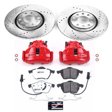 Cargar imagen en el visor de la galería, Power Stop 98-99 Audi A6 Front Z26 Street Warrior Brake Kit w/Calipers