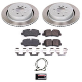 Power Stop 06-13 Land Rover Range Rover Sport Rear Semi-Coated Rotor Kit