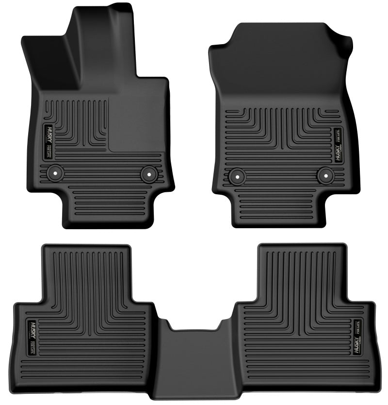 Husky Liners 22-23 Lexus NX250/NX350 Weatherbeater negro revestimiento de piso para asiento delantero y segundo