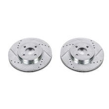 Cargar imagen en el visor de la galería, Power Stop 02-04 Ford Focus Front Evolution Drilled &amp; Slotted Rotors - Pair