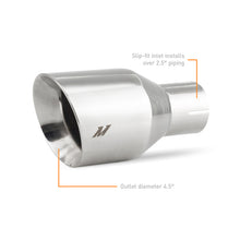 Cargar imagen en el visor de la galería, Mishimoto Clamp-on Double Wall Exhaust Tip 2.5 Inlet Slash Cut - polished