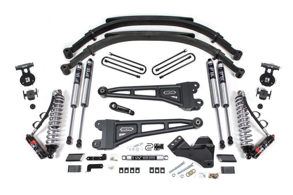 BDS 5in. Radius Arm Lift Kit, FOX 2.5 Coil-Over Conversion - Performance Elite, 2023 - 2025 Ford Superduty F250 / F350 with 6.7L Powerstroke Diesel
