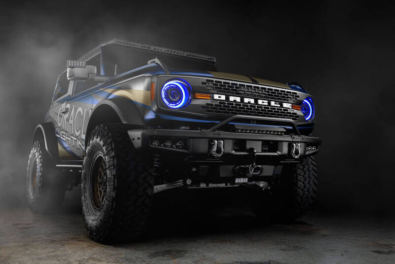 Oracle 2021+ Ford Bronco Oculus Bi-LED Projector Headlights - ColorSHIFT LED SEE WARRANTY