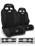 PRP EnduroTrek Reclining Suspension Seats Kit for Jeep Wrangler JK/JKU (Pair) - Black