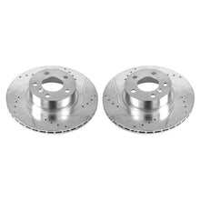Cargar imagen en el visor de la galería, Power Stop 11-17 BMW X3 Rear Evolution Drilled &amp; Slotted Rotors - Pair