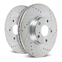 Cargar imagen en el visor de la galería, Power Stop 09-14 Mercedes-Benz CL550 Rear Evolution Drilled &amp; Slotted Rotors - Pair