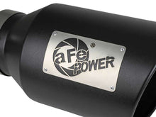 Cargar imagen en el visor de la galería, aFe Power Universal 5in Inlet 8in Outet MACH Force-XP Clamp-On Exhaust Tip - Black