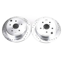 Cargar imagen en el visor de la galería, Power Stop 15-19 Subaru WRX Rear Evolution Drilled &amp; Slotted Rotors - Pair