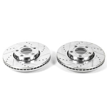 Cargar imagen en el visor de la galería, Power Stop 2005 Audi A4 Front Evolution Drilled &amp; Slotted Rotors - Pair