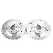 Cargar imagen en el visor de la galería, Power Stop 02-07 Mini Cooper Front Evolution Drilled &amp; Slotted Rotors - Pair