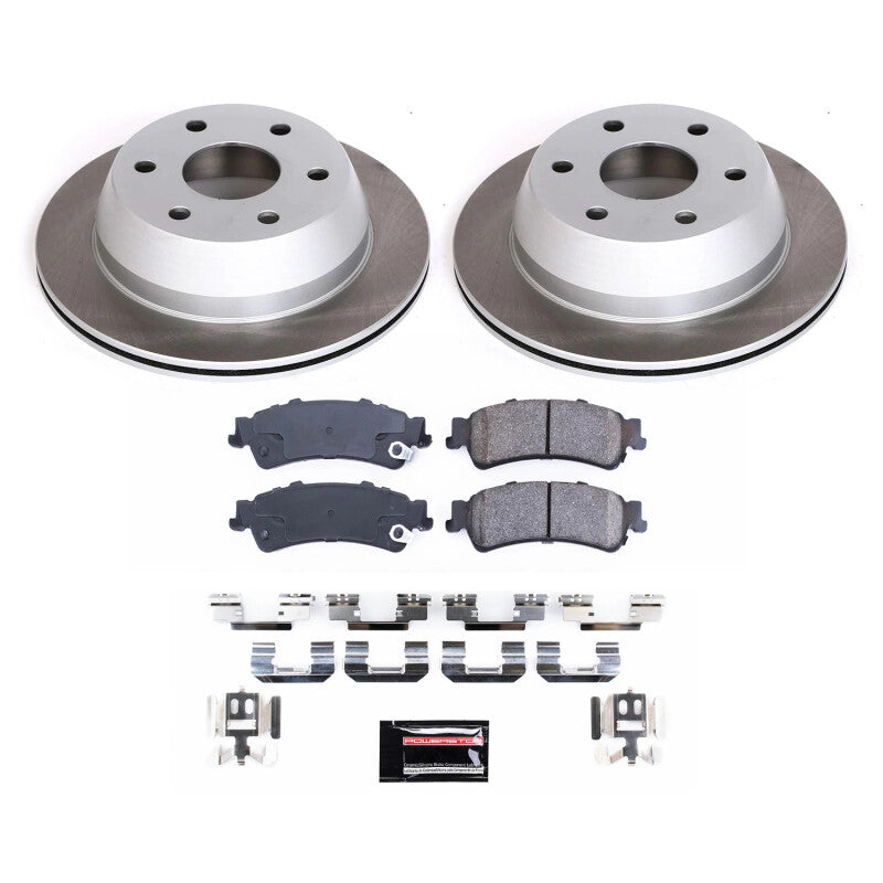 Power Stop 00-02 GMC Yukon XL 1500 Rear Semi-Coated Rotor Kit