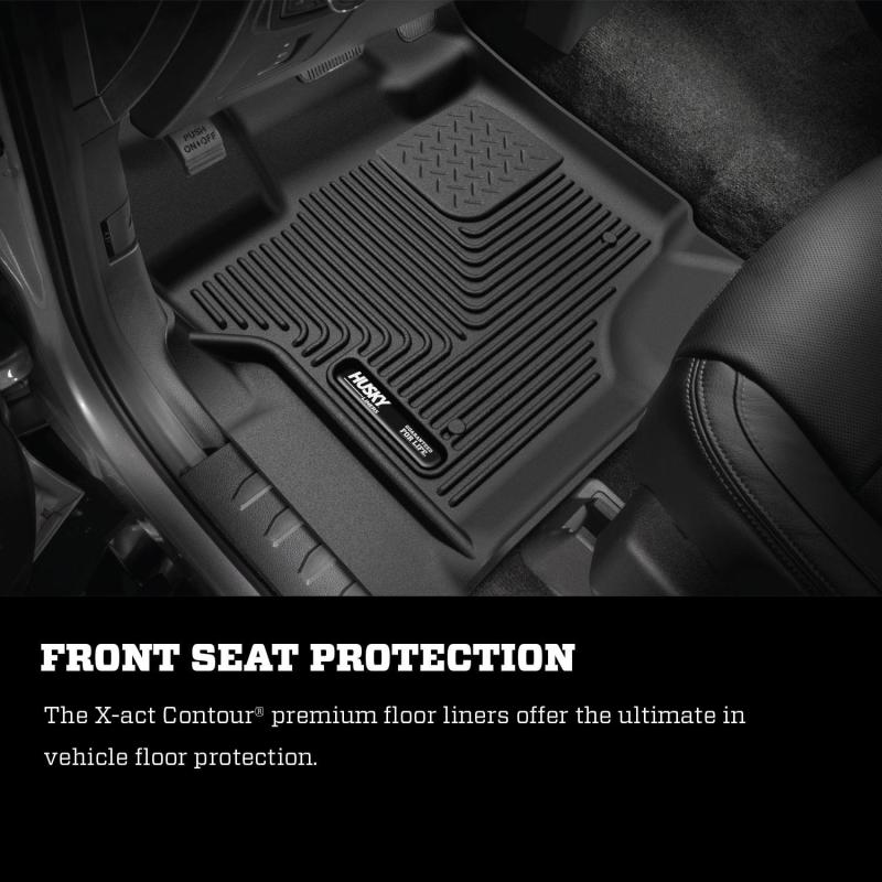 Husky Liners 2023 Honda Pilot X-Act Contour Revestimientos de piso negros