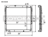 Koyo 96-02 Toyota 4Runner 2.7L / 3.4L w/ 5MT Radiator (Requires Cap PN SK-C13)