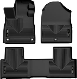 Husky Liners 2023 Honda Pilot Weatherbeater Revestimientos negros para el piso del asiento delantero y segundo