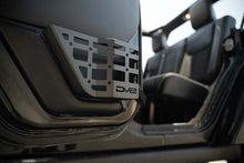 Cargar imagen en el visor de la galería, DV8 Offroad 11-18 Jeep Wrangler JK 4 Door Only Rear Door Pocket Molle Panels - Black