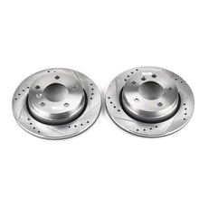 Cargar imagen en el visor de la galería, Power Stop 2000 BMW 323Ci Rear Evolution Drilled &amp; Slotted Rotors - Pair