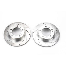 Cargar imagen en el visor de la galería, Power Stop 97-04 Porsche Boxster Rear Evolution Drilled &amp; Slotted Rotors - Pair