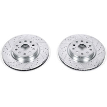 Cargar imagen en el visor de la galería, Power Stop 07-17 Lexus LS460 Front Evolution Drilled &amp; Slotted Rotors - Pair