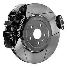 Cargar imagen en el visor de la galería, Wilwood 20-23 Chevy Corvette C8 Aero4 Black Rear Big Brake Kit - Slotted
