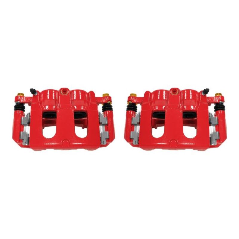 Power Stop 11-17 Ford Explorer Front Red Calipers w/Brackets - Pair