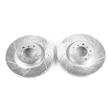 Cargar imagen en el visor de la galería, Power Stop 01-06 BMW M3 Front Evolution Drilled &amp; Slotted Rotors - Pair