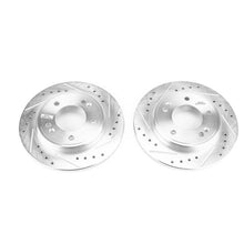 Cargar imagen en el visor de la galería, Power Stop 17-19 Hyundai Ioniq Rear Evolution Drilled &amp; Slotted Rotors - Pair