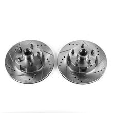 Cargar imagen en el visor de la galería, Power Stop 1967 Ford Fairlane Front Evolution Drilled &amp; Slotted Rotors - Pair