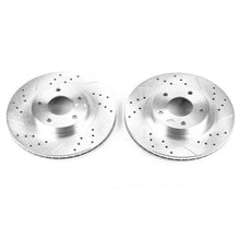 Cargar imagen en el visor de la galería, Power Stop 02-04 Infiniti I35 Front Evolution Drilled &amp; Slotted Rotors - Pair
