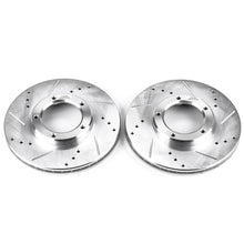Cargar imagen en el visor de la galería, Power Stop 95-04 Toyota Tacoma Front Evolution Drilled &amp; Slotted Rotors - Pair
