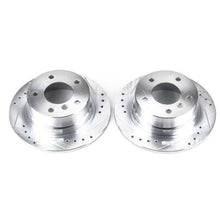 Cargar imagen en el visor de la galería, Power Stop 95-99 BMW 318ti Rear Evolution Drilled &amp; Slotted Rotors - Pair