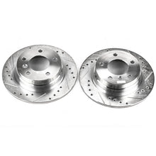 Cargar imagen en el visor de la galería, Power Stop 92-98 BMW 318i Rear Evolution Drilled &amp; Slotted Rotors - Pair