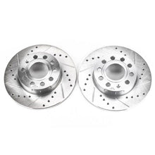 Cargar imagen en el visor de la galería, Power Stop 2008 Audi A3 Rear Evolution Drilled &amp; Slotted Rotors - Pair