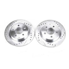 Cargar imagen en el visor de la galería, Power Stop 12-18 Ford Focus Rear Evolution Drilled &amp; Slotted Rotors - Pair