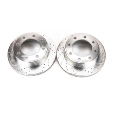Cargar imagen en el visor de la galería, Power Stop 00-05 Ford Excursion Rear Evolution Drilled &amp; Slotted Rotors - Pair
