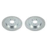 Power Stop 19-20 Hyundai Santa Fe Rear Evolution Drilled & Slotted Rotors - Pair