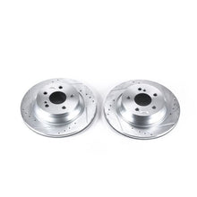 Cargar imagen en el visor de la galería, Power Stop 15-18 Mercedes-Benz CLS400 Rear Evolution Drilled &amp; Slotted Rotors - Pair