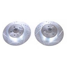 Cargar imagen en el visor de la galería, Power Stop 16-18 Land Rover Range Rover Evoque Rear Evolution Drilled &amp; Slotted Rotors - Pair