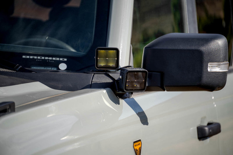 DV8 Offroad Ford Bronco 2021 Soportes colgantes para módulo de luz doble con pilar A