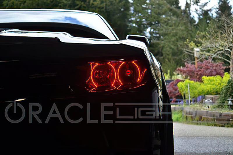 Oracle Chevrolet Camaro Non-RS 14-15 LED Dual Halo Kit Round Style - Blue SEE WARRANTY