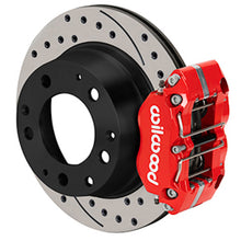 Cargar imagen en el visor de la galería, Wilwood 69-83 Porsche 911 Narrow Dynapro-P Radial Rear Brake Kit Red Caliper SRP Drill &amp; Slot Rotor
