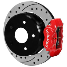 Cargar imagen en el visor de la galería, Wilwood 88-98 Chevy Silverado Forged Dynalite 12.19x0.81 Drill/Slot Rear Drum to Disc Conv. - Red