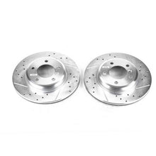 Cargar imagen en el visor de la galería, Power Stop 2000 BMW 323i Front Evolution Drilled &amp; Slotted Rotors - Pair