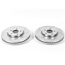 Cargar imagen en el visor de la galería, Power Stop 12-16 Audi A4 Front Evolution Drilled &amp; Slotted Rotors - Pair